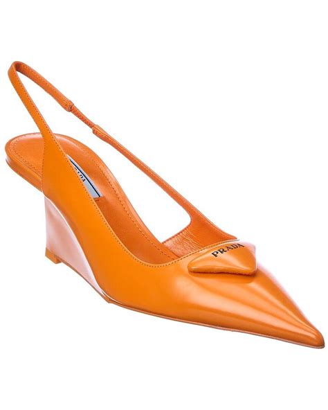 prada prada 110 leather pointy-toe pump|Prada Modellerie Pointed Toe Slingback Pump (Women).